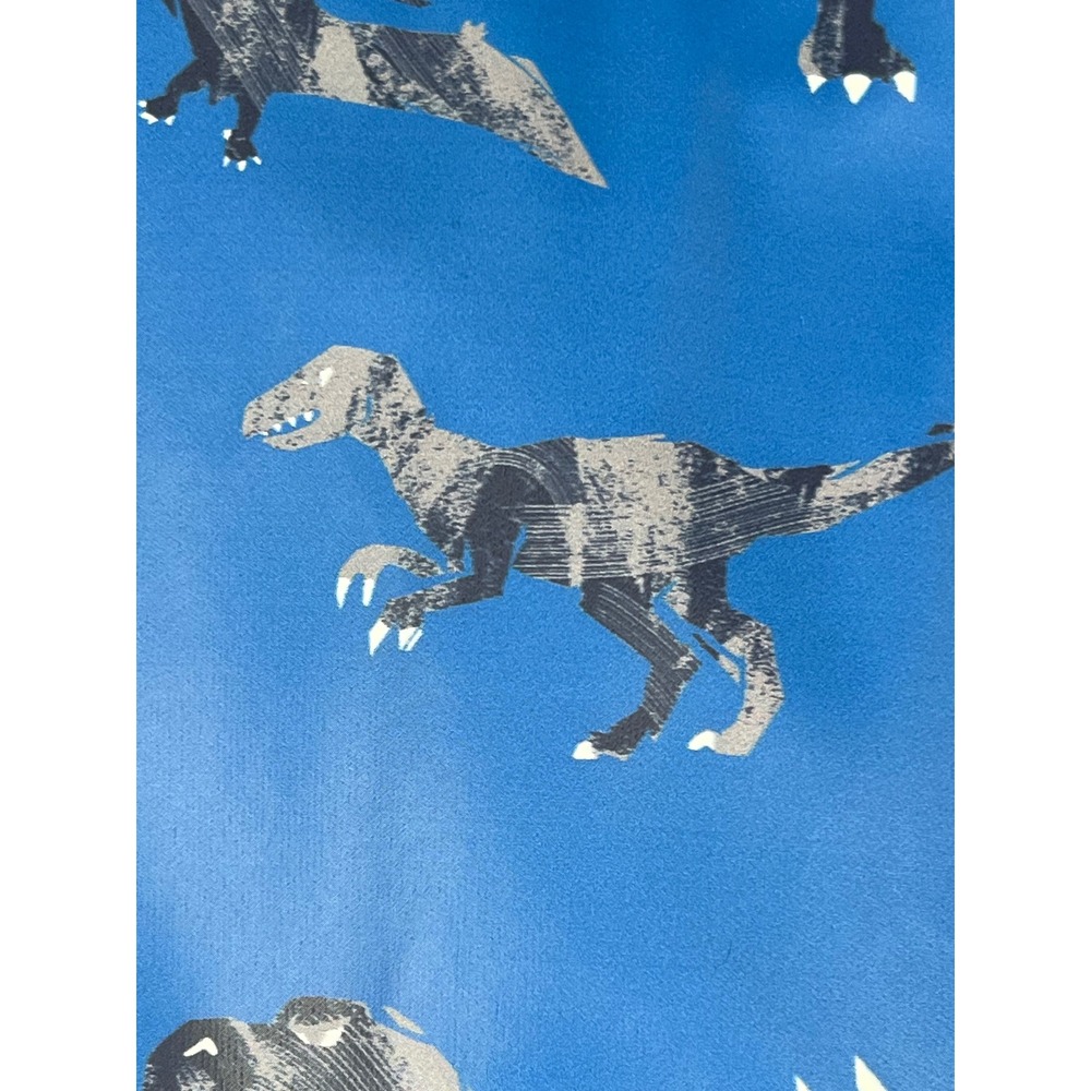 Hatley Kids Blue Dinosaur Print Hooded Rain Jacket Size 4 Waterproof Full Zip - Picture 8 of 14